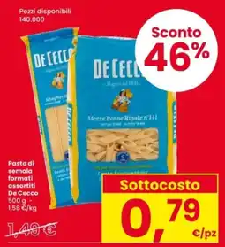 Interspar Pasta di semola formati assortiti De Cecco offerta