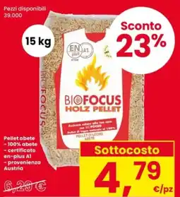 Interspar Pellet abete offerta
