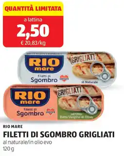 ALDI Rio mare filetti di sgombro grigliati offerta