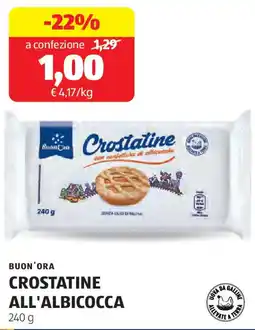 ALDI Buon'ora crostatine all'albicocca offerta
