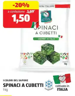 ALDI I colori del sapore spinaci a cubetti offerta