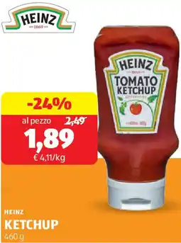 ALDI Heinz ketchup offerta