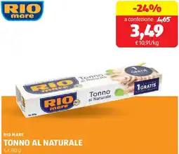 ALDI Rio mare tonno al naturale offerta
