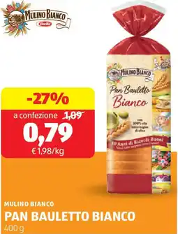 ALDI Mulino bianco pan bauletto bianco offerta