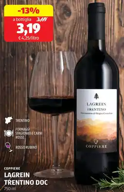 ALDI Coppiere lagrein trentino doc offerta