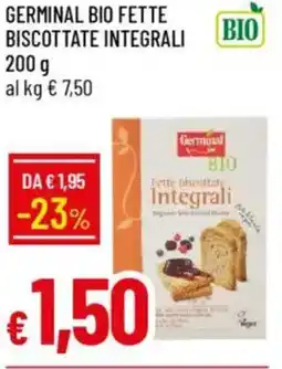 IperFamila Germinal bio fette biscottate integrali offerta