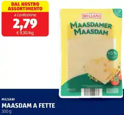 ALDI Milsani maasdam a fette offerta