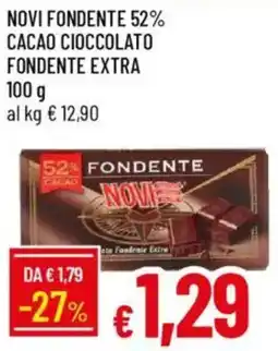 IperFamila Novi fondente 52% cacao cioccolato fondente extra offerta