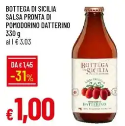IperFamila Bottega di sicilia salsa pronta di pomodorino datterino offerta