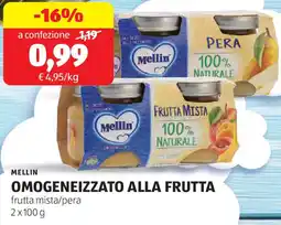 ALDI Mellin omogeneizzato alla frutta offerta