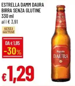 IperFamila Estrella damm daura birra senza glutine offerta
