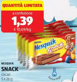 ALDI Nesquik snack offerta