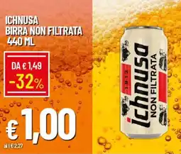 IperFamila Ichnusa birra non filtrata offerta