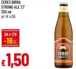 IperFamila Ceres birra strong ale 7,7 offerta