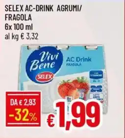 IperFamila Selex ac-drink agrumi/ fragola offerta