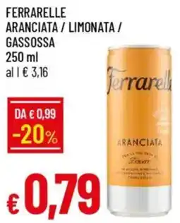 IperFamila Ferrarelle aranciata/limonata / gassossa offerta