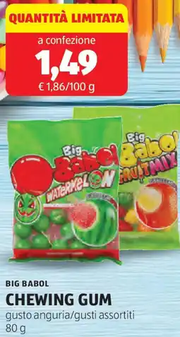 ALDI Big babol chewing gum offerta