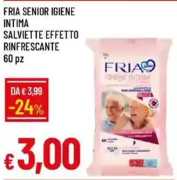 IperFamila Fria senior igiene intima salviette effetto rinfrescante 60 pz offerta