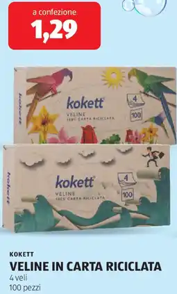 ALDI Kokett veline in carta riciclata offerta