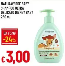 IperFamila Naturaverde baby shampoo ultra delicato disney baby offerta
