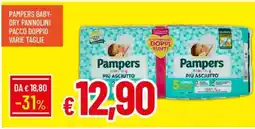 IperFamila Pampers baby- dry pannolini pacco doppio varie taglie offerta