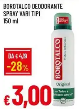 IperFamila Borotalco deodorante spray vari tipi offerta
