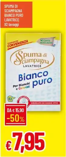 IperFamila Spuma di sciampagna bianco puro lavatrice offerta