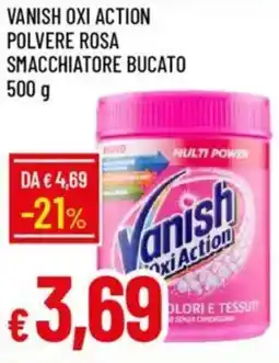 IperFamila Vanish oxi action polvere rosa smacchiatore bucato offerta
