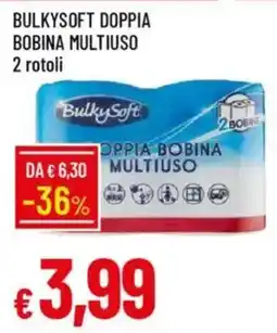 IperFamila Bulkysoft doppia bobina multiuso 2 rotoli offerta