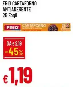 IperFamila Frio cartaforno antiaderente 25 fogli offerta