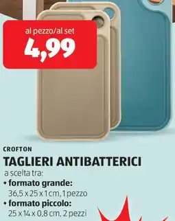 ALDI Crofton taglieri antibatterici offerta