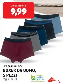 ALDI Up 2 fashion men boxer da uomo, 5 pezzi offerta