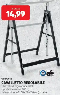 ALDI Workzone cavalletto regolabile offerta