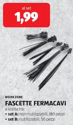 ALDI Workzone fascette fermacavi offerta