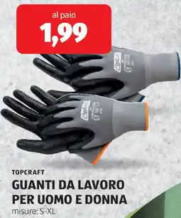 ALDI Topcraft guanti da lavoro per uomo e donna offerta