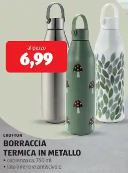 ALDI Crofton borraccia termica in metallo offerta