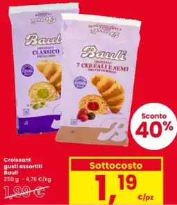 Interspar Croissant gusti assortiti Bauli offerta
