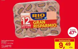 Interspar Tonno all'olio di oliva Rio Mare offerta