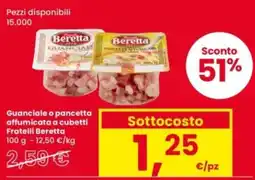 Interspar Guanciale o pancetta affumicata a cubetti Fratelli Beretta offerta