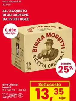 Interspar Birra Original Moretti offerta