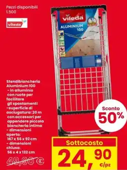 Interspar Stendibiancheria Aluminium 100 offerta