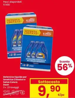 Interspar Detersivo liquido per lavatrice Classico o Salva Colore Dash offerta