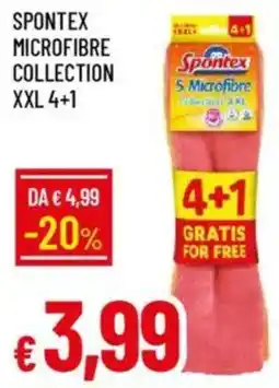 IperFamila SPONTEX microfibre collection xxl 4+1 offerta