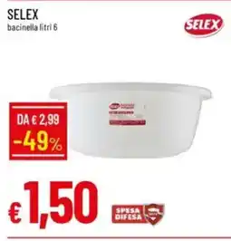 IperFamila SELEX bacinella offerta