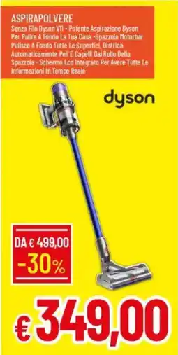 IperFamila ASPIRAPOLVERE dyson offerta