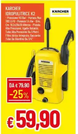 IperFamila KARCHER IDROPULITRICE K2 offerta