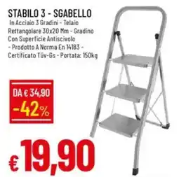IperFamila STABILO 3-SGABELLO offerta