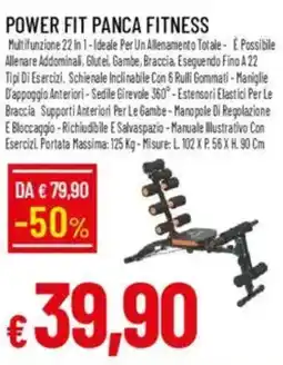 IperFamila POWER FIT PANCA FITNESS offerta