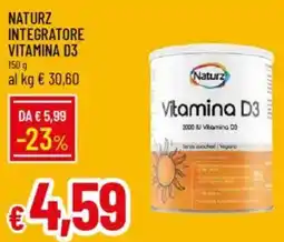 IperFamila NATURZ INTEGRATORE VITAMINA D3 offerta