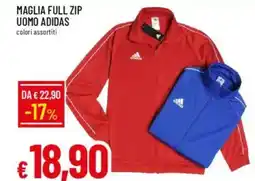 IperFamila MAGLIA FULL ZIP UOMO ADIDAS colori assortiti offerta